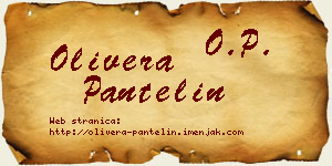 Olivera Pantelin vizit kartica